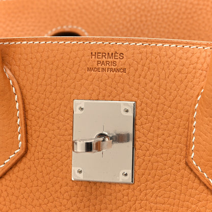 Hermes Vache Naturelle Grainee Birkin Sellier 30 Natural Sable 6 of 13
