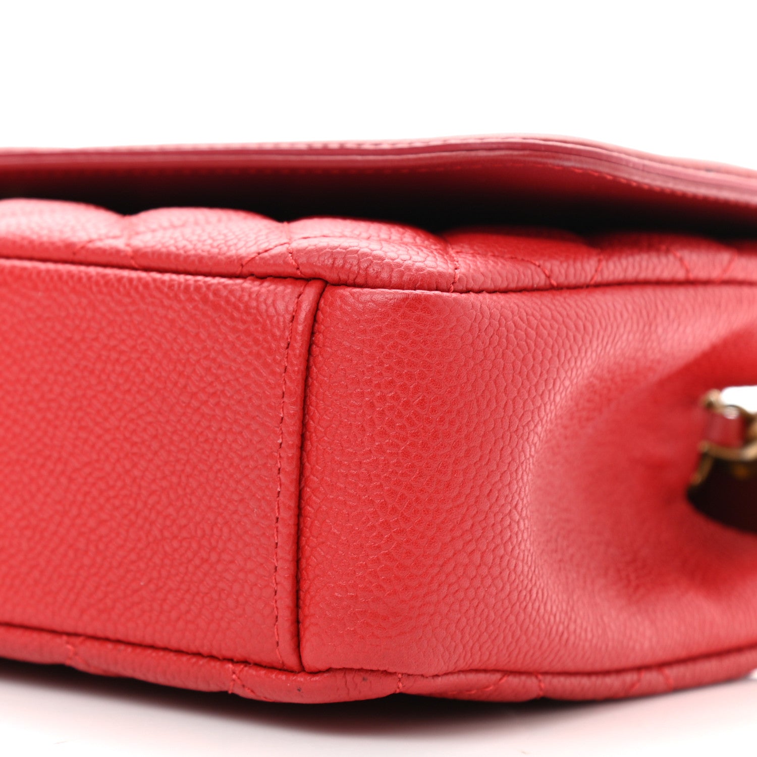 Chanel Caviar Quilted Medium CC Filigree Flap Red 10 of 12