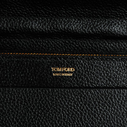 Tom Ford Pebbled Calfskin Wallet On Chain Black 6 of 8