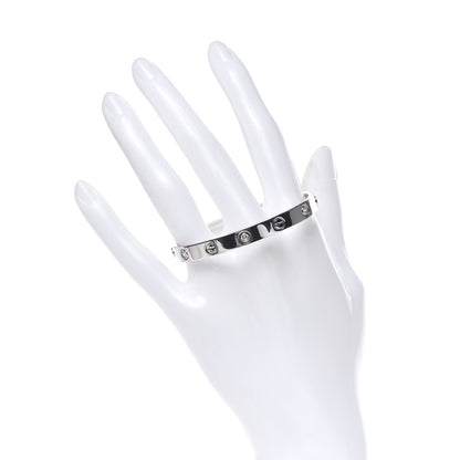 Cartier 18K White Gold 6 Diamond LOVE Bracelet 16 2 of 7