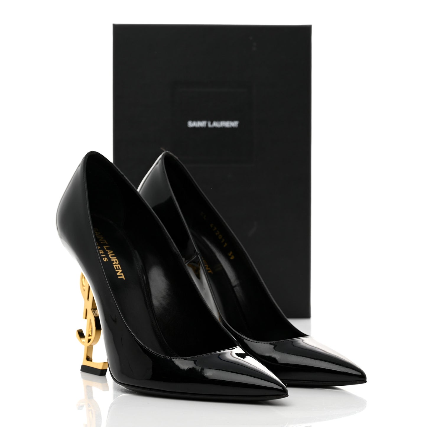 Patent Opyum 110 Pumps 39 Black Gold
