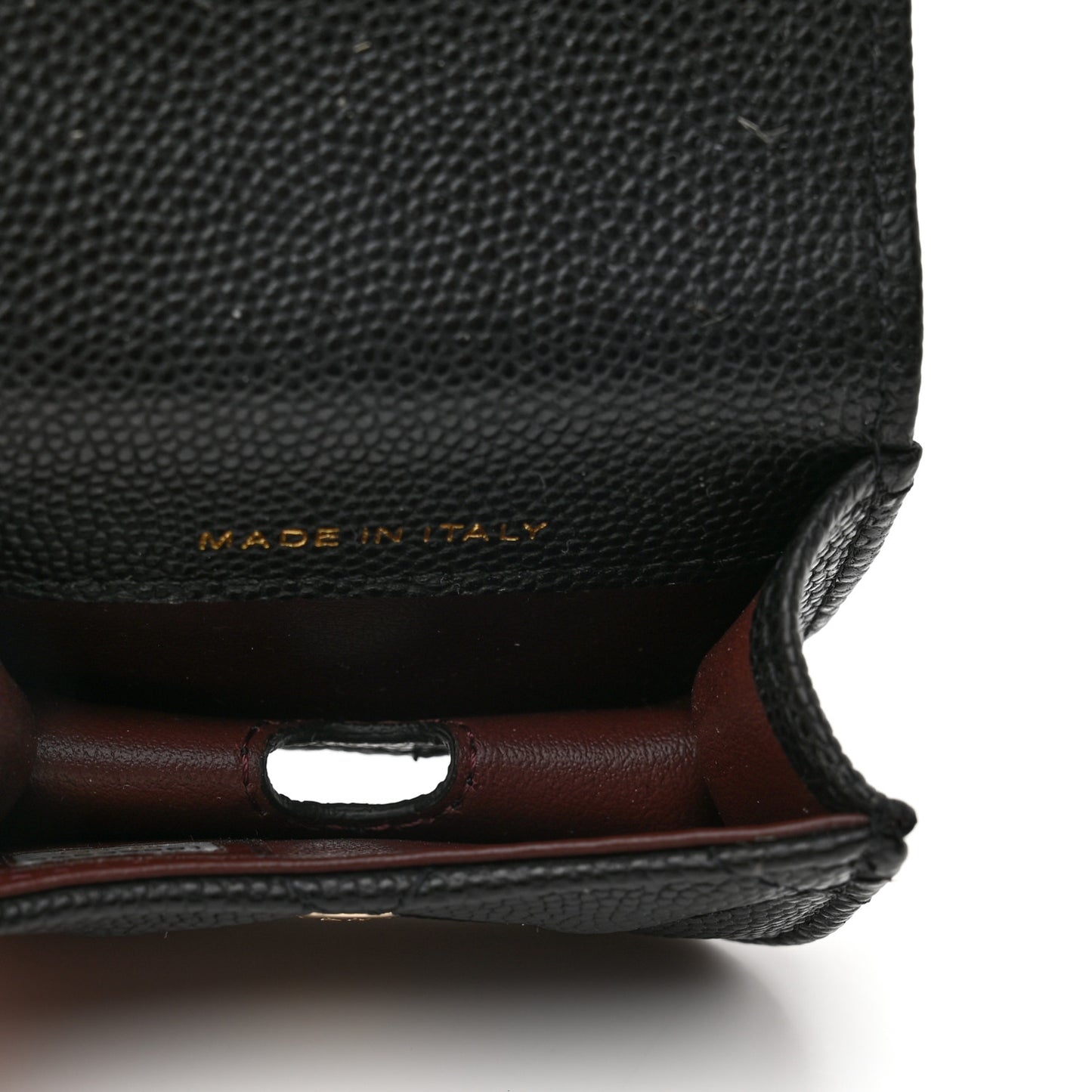 Caviar Quilted Airpods Pro Case Black