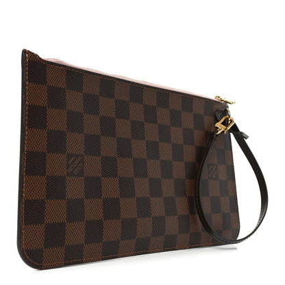 Louis Vuitton Damier Ebene Neverfull MM GM Pochette Rose Ballerine 3 of 6