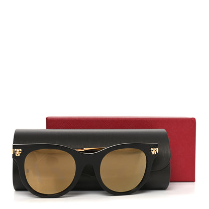 Cartier Acetate Panthere Cartier Sunglasses CT0024S Gold Dark Havana 7 of 7