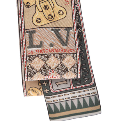 Louis Vuitton Silk Jeu De Louis BB Bandeau Kaki 6 of 6