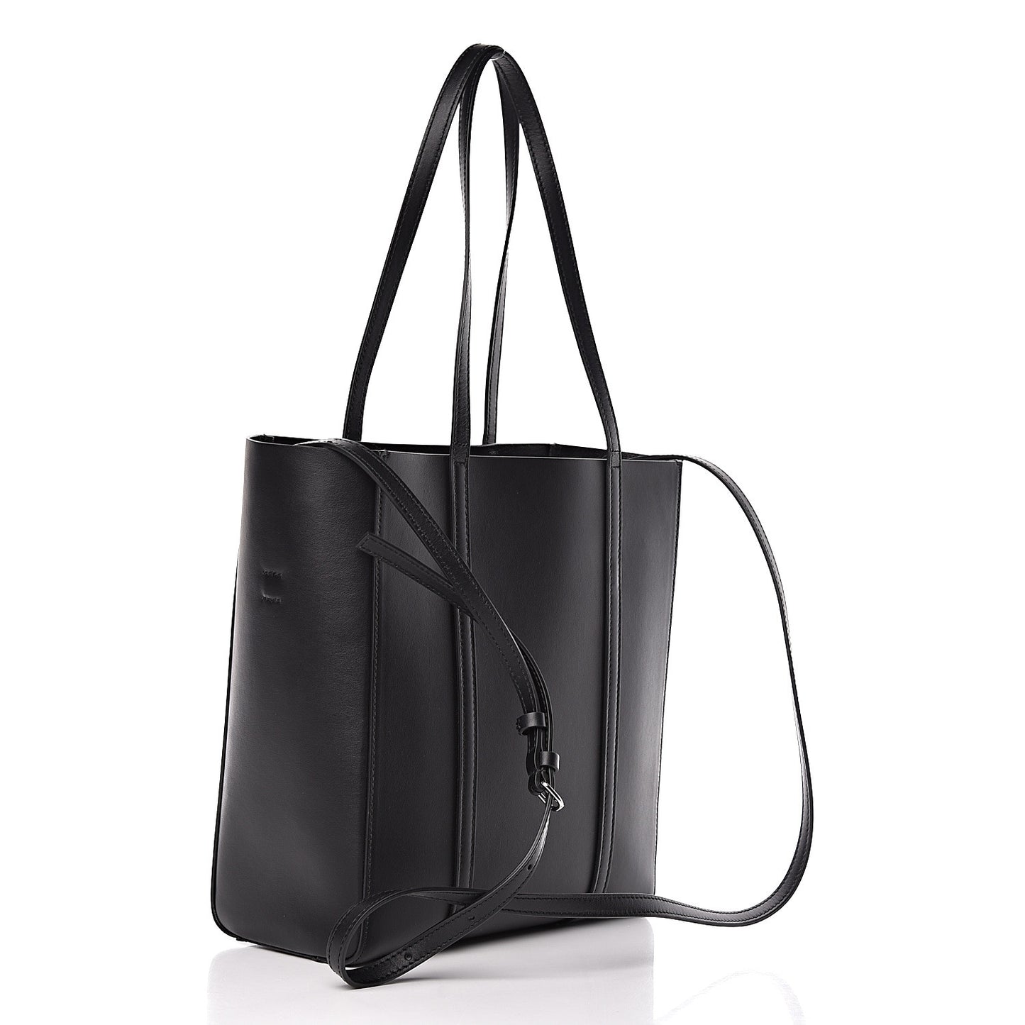Supple Calfskin Signature Logo XS Everyday Tote Black
