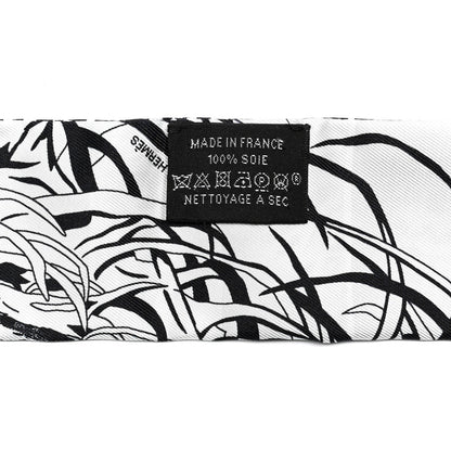 Hermes Silk Jungle Love Rainbow Twilly Gris Black White 3 of 3