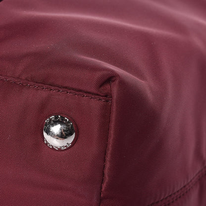 Prada Tessuto Nylon Vitello Tote Granato 11 of 12