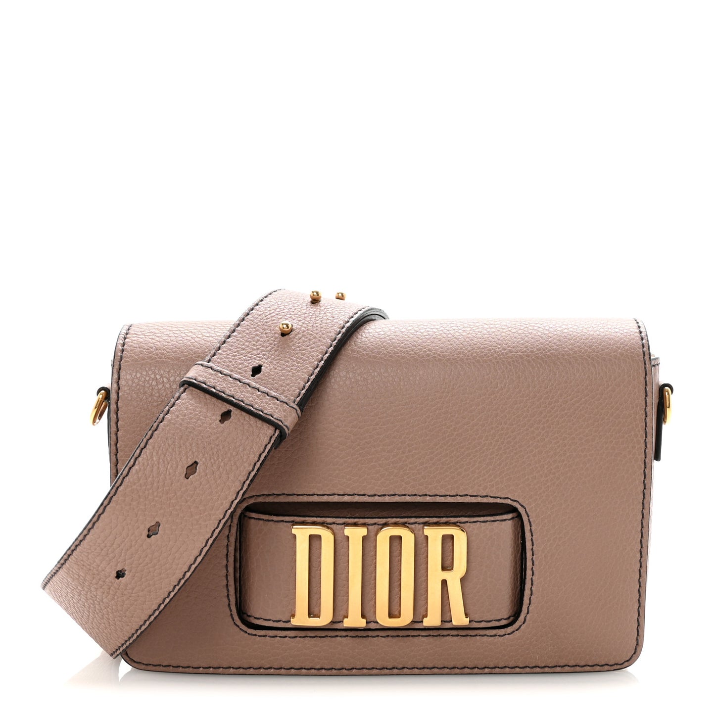 Grained Calfskin Dio(r)evolution Flap Bag Petale
