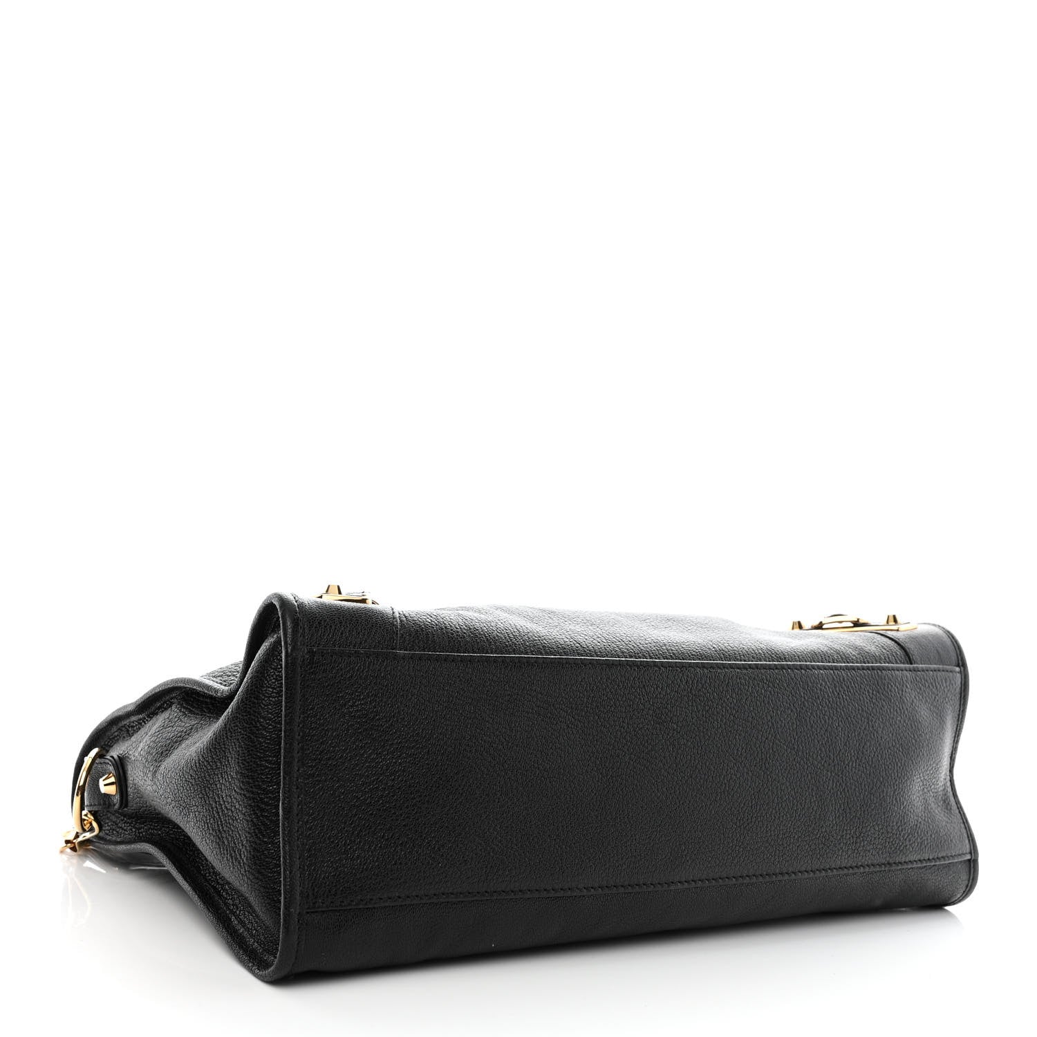 Balenciaga Chevre Gold Metallic Edge Hardware City Black 6 of 12