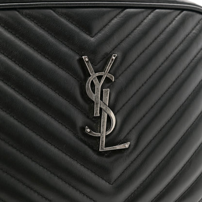 Saint Laurent Calfskin Matelasse Monogram Lou Camera Bag Black 16 of 17