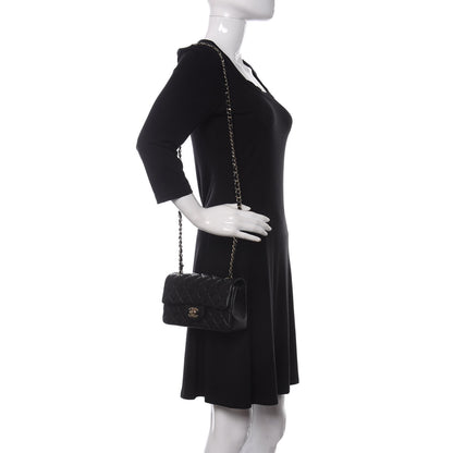 Chanel Lambskin Quilted Mini Rectangular Flap Black 2 of 11