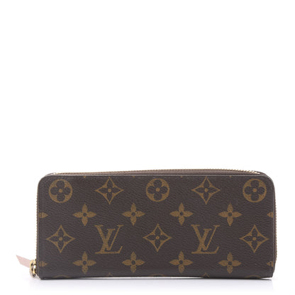 Louis Vuitton Monogram Clemence Wallet Rose Ballerine 1 of 11