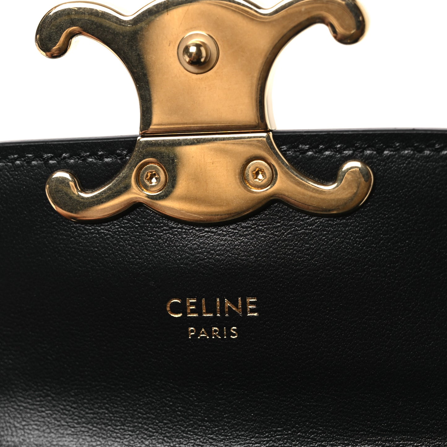 Shiny Calfskin Mini Claude Black