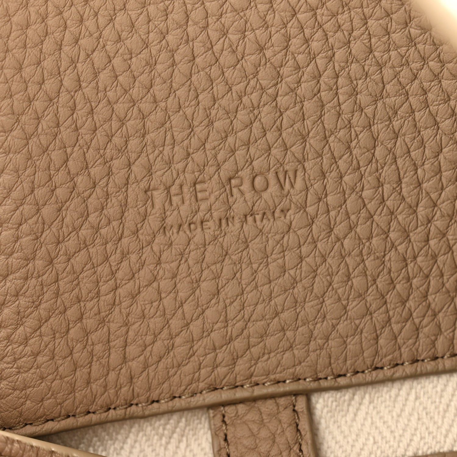 The Row Matte Grained Calfskin Soft Margaux 17 Dark Taupe 6 of 9