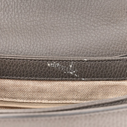 Gucci Dollar Calfskin Interlocking G Top Handle Shoulder Bag Loess 10 of 13