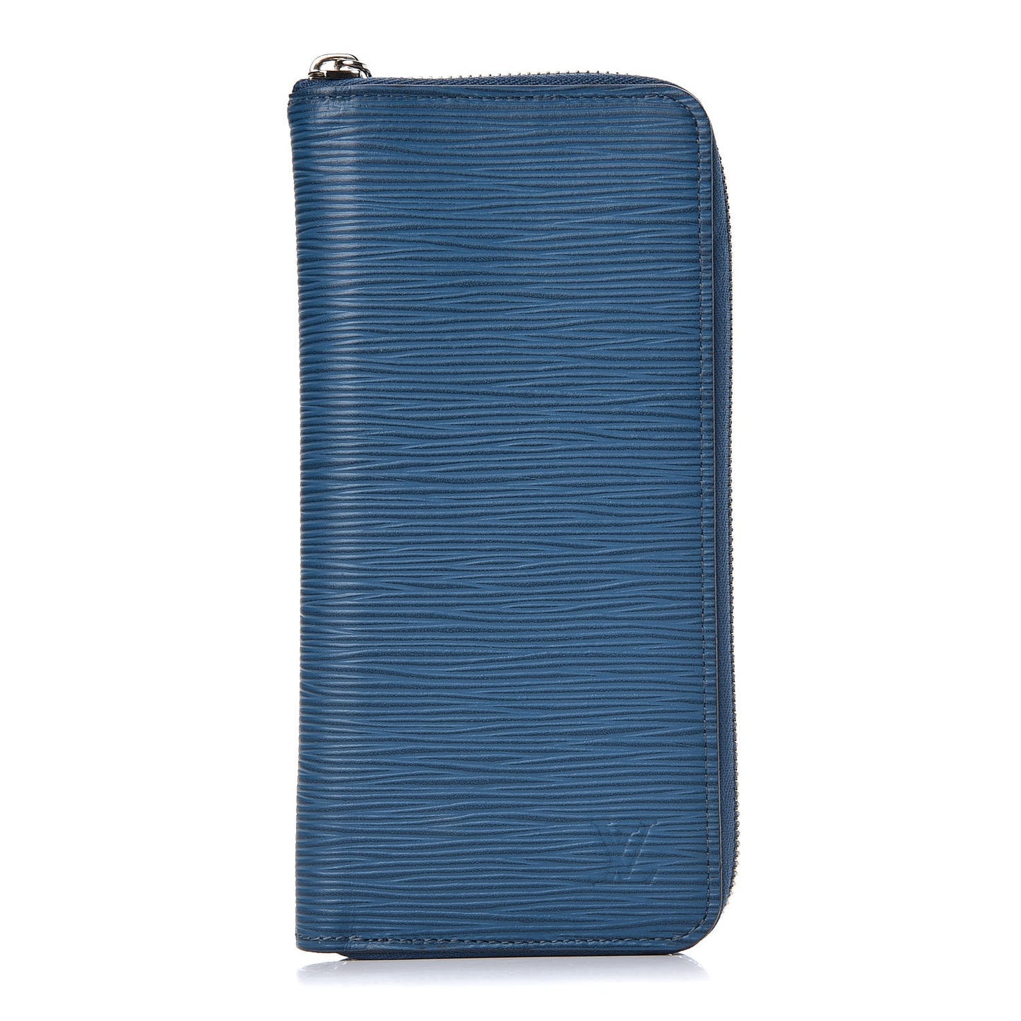 Epi Zippy Vertical Wallet Cyan