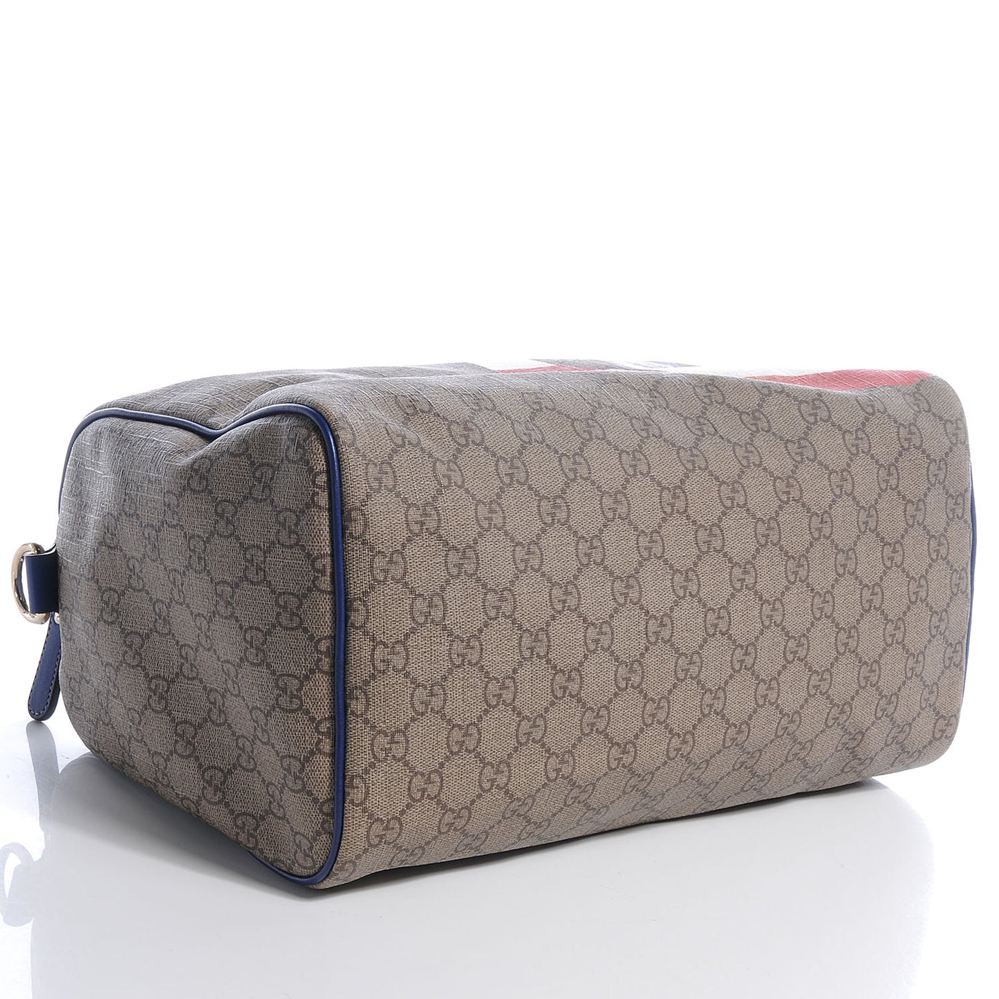 GG Plus Monogram Medium Boston USA Flag Unicef Duffle Blue