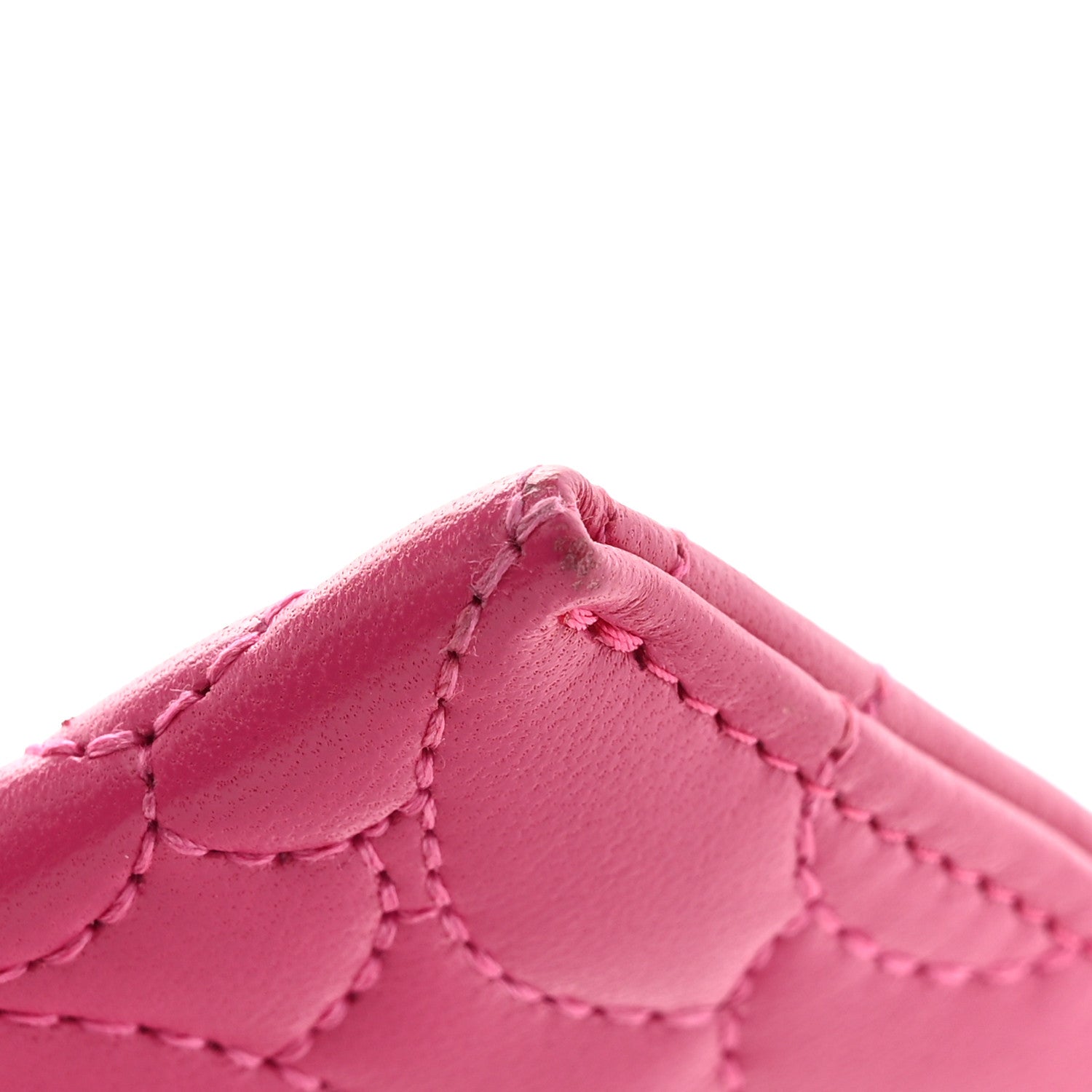 Chanel Lambskin Camellia Embossed Card Holder Fuchsia 9 of 13