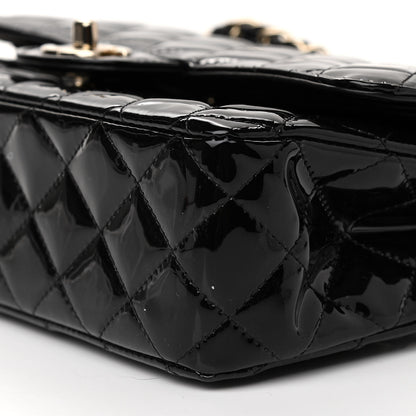 Chanel Patent Quilted Medium Double Flap Black 9 of 10