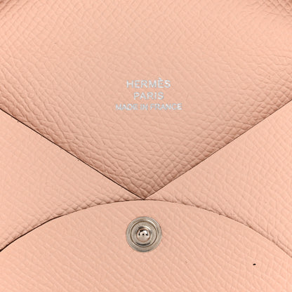 Hermes Epsom Calvi Card Case Rose Eglantine 6 of 10