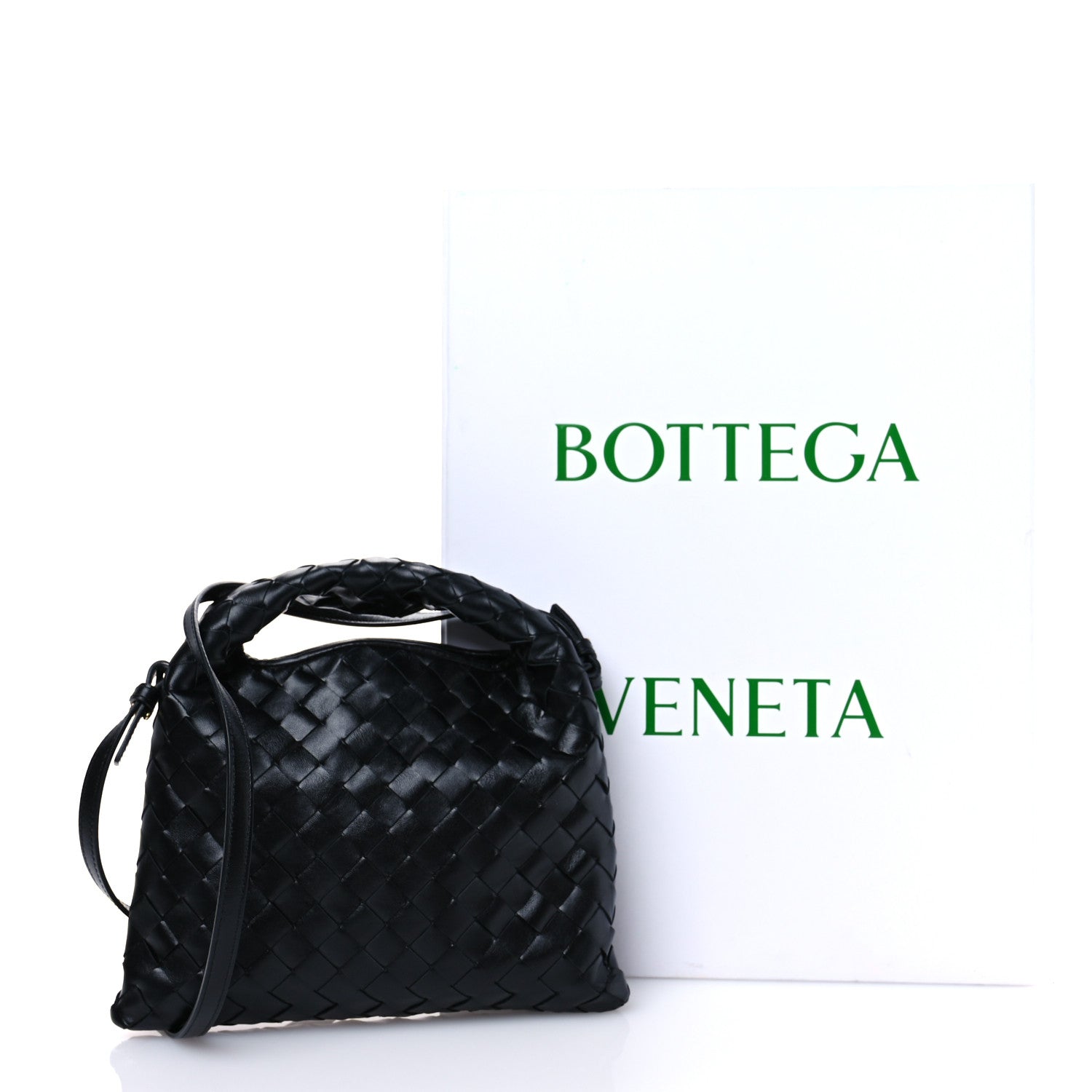 Bottega Veneta Calfskin Intrecciato Mini Hop Black 10 of 10