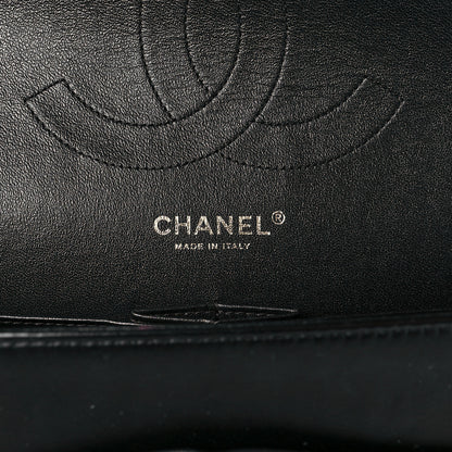 Chanel Lambskin Chevron Quilted Jumbo Double Flap So Black 6 of 11