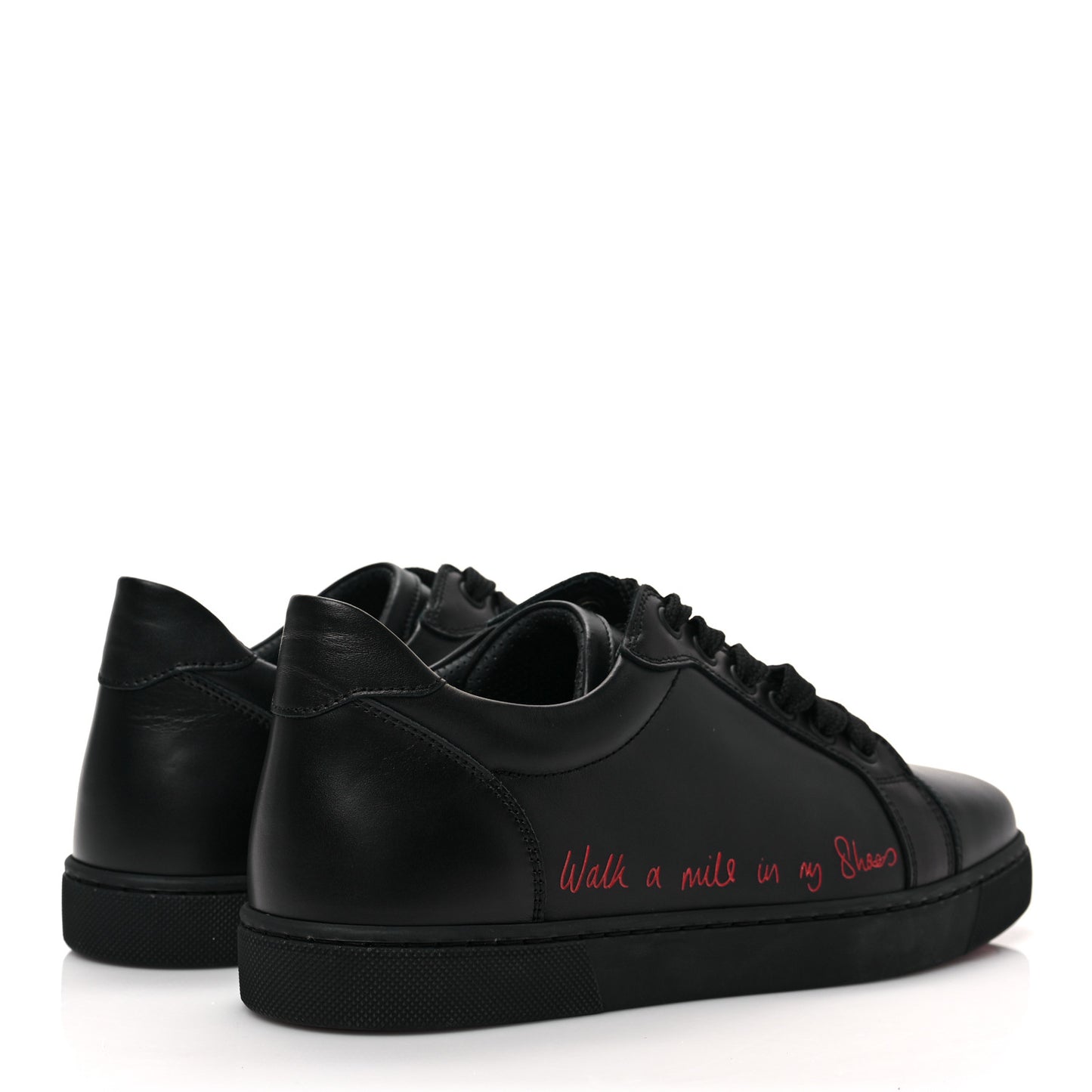 Calfskin Vieira Walk Flat Sneakers 38.5 Black