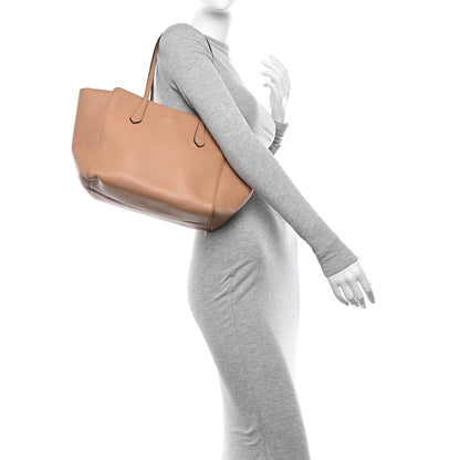 Gucci Dollar Calfskin Small Swing Tote Camelia Mineral Blue 2 of 19