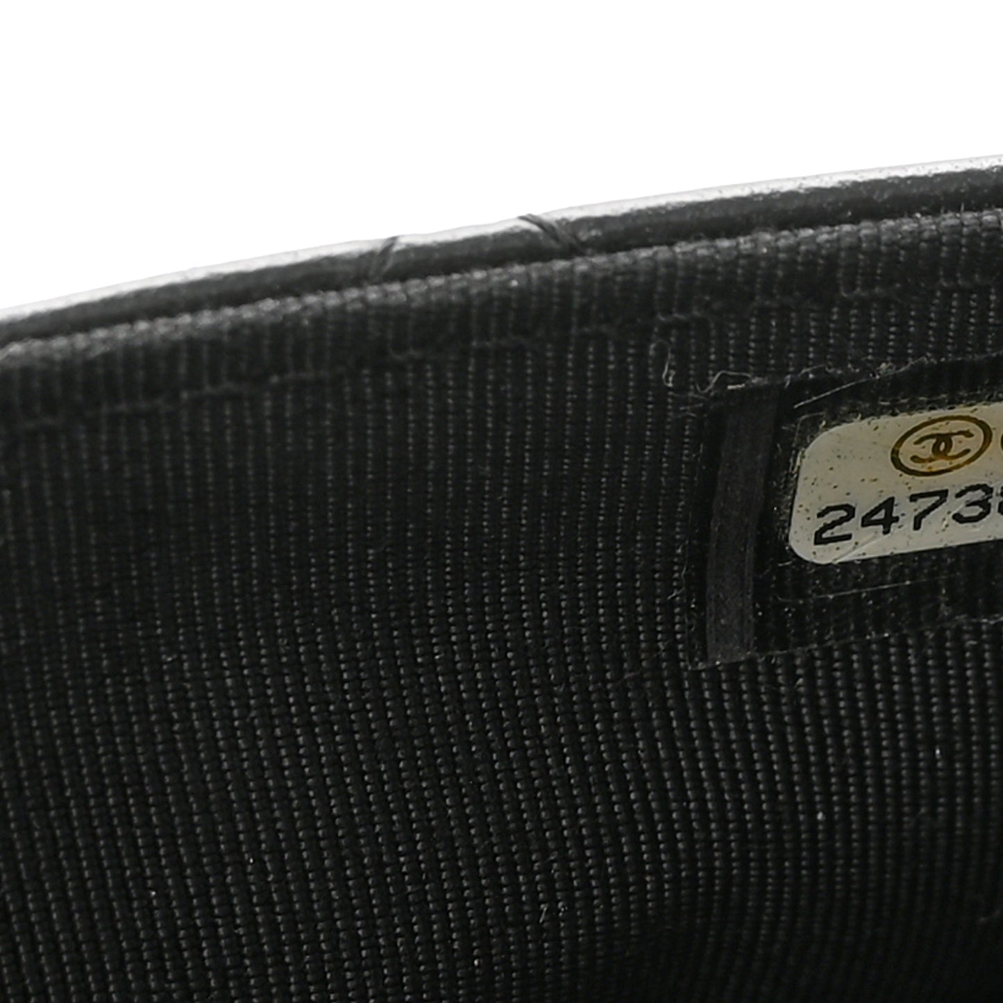 Lambskin Quilted Wallet On Chain WOC Black