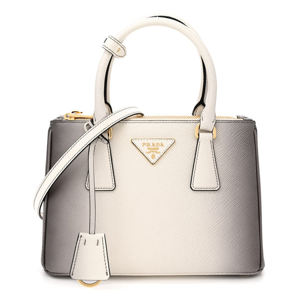 Prada Saffiano Lux Ombre Small Galleria Double Zip Tote Gradient