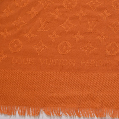 Louis Vuitton Wool Silk Monogram Shawl Orient 3 of 4