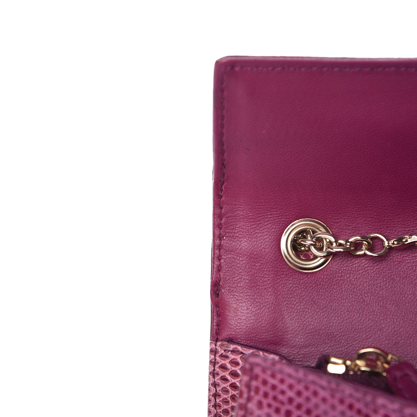 Lizard Evening Clutch Pink