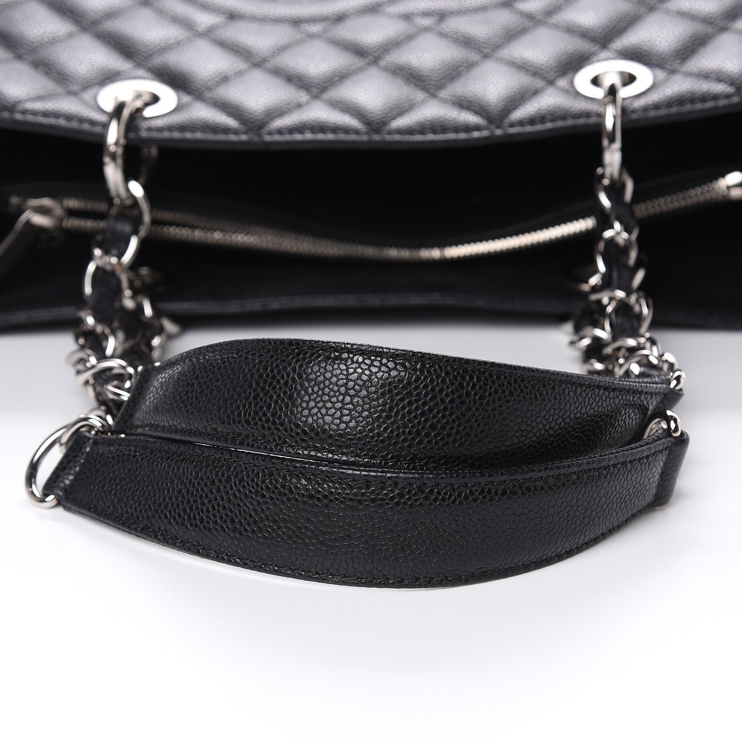 Chanel Caviar Quilted Grand Shopping Tote GST Black 10 of 11