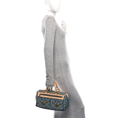 Louis Vuitton Monogram Denim Neo Speedy Blue 2 of 12
