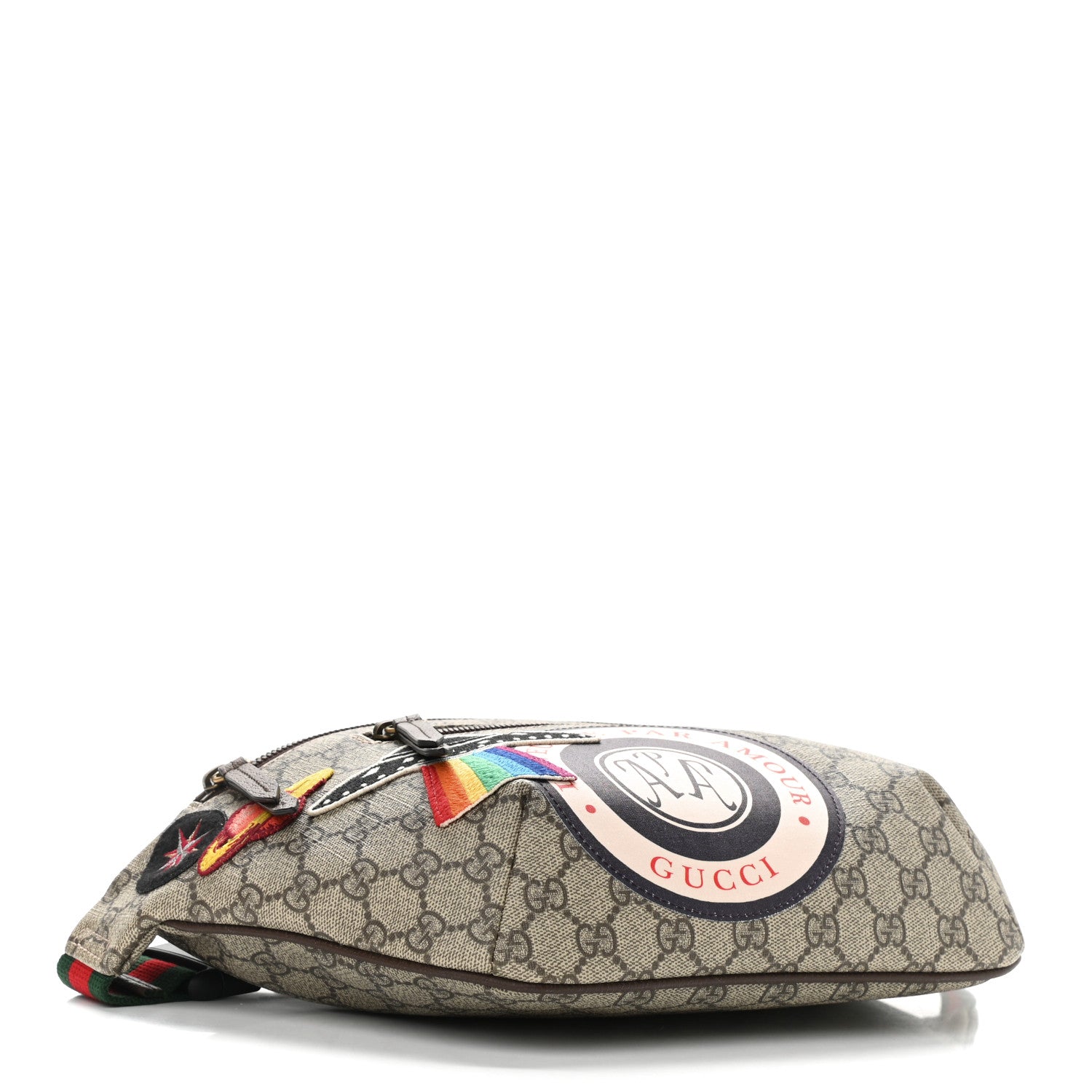 Gucci GG Supreme Monogram Courrier Belt Bag Beige New Acero 4 of 10
