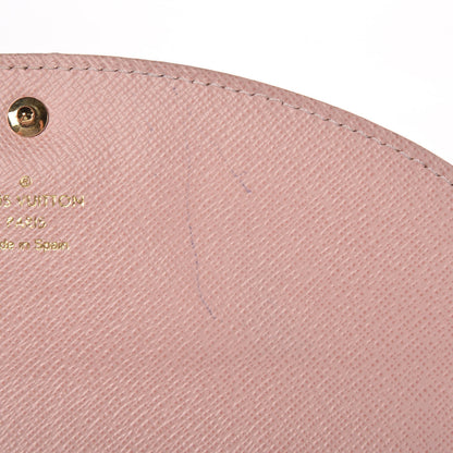 Louis Vuitton Damier Ebene Caissa Wallet Rose Ballerine 7 of 7