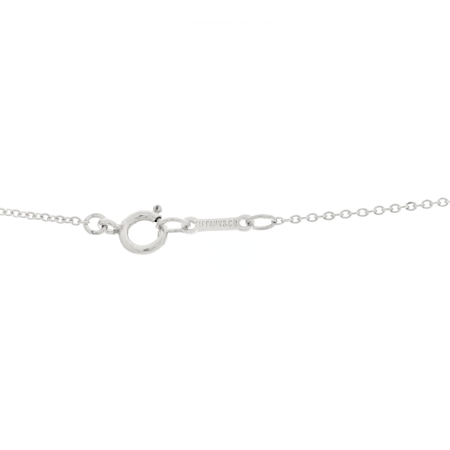 Sterling Silver 11mm Elsa Peretti Bean Pendant Necklace