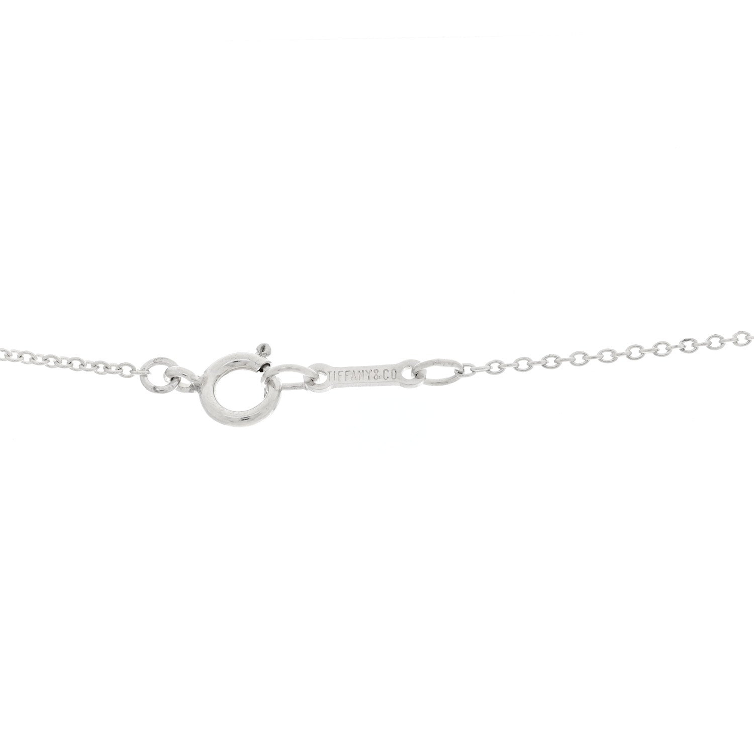 Tiffany Sterling Silver 11mm Elsa Peretti Bean Pendant Necklace 5 of 5