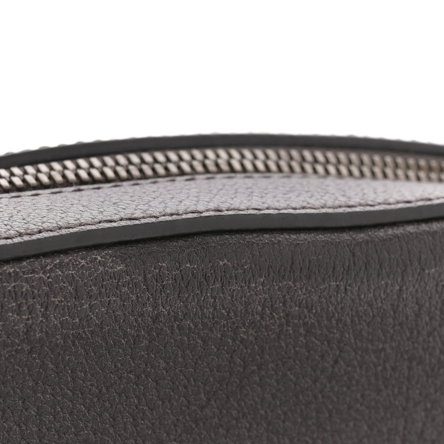 Gucci Textured Calfskin Web Small Webby Bee Shoulder Bag Brown Coffee 11 of 11