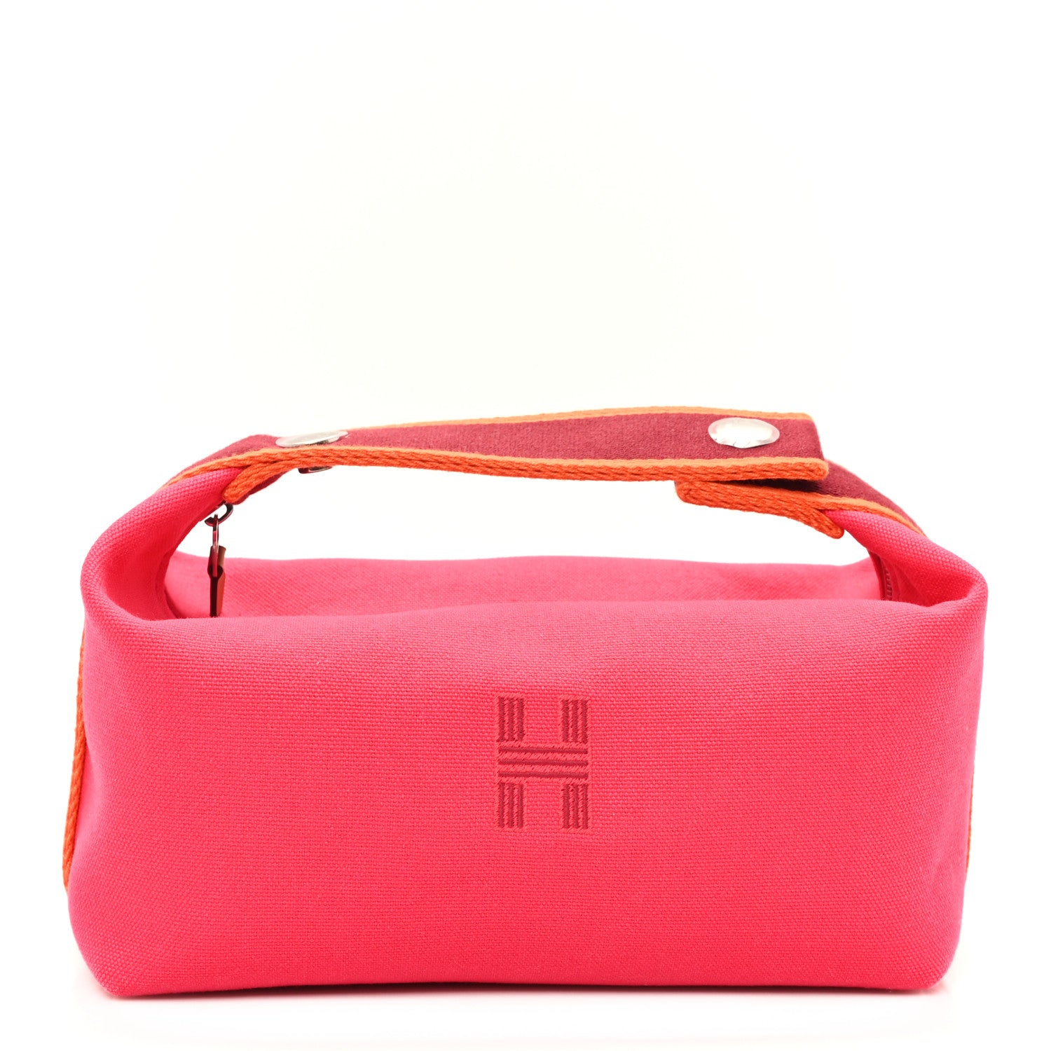 Hermes Canvas Small Bride-A-Brac Pouch Hibiscus 1 of 9