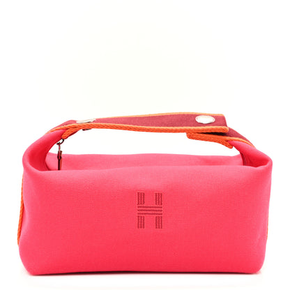 Hermes Canvas Small Bride-A-Brac Pouch Hibiscus 1 of 9