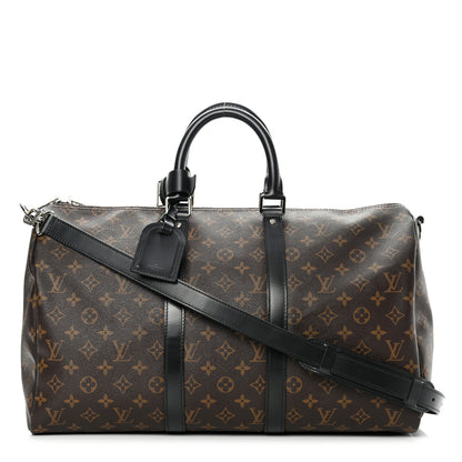 Louis Vuitton Monogram Macassar Keepall Bandouliere 45 1 of 13
