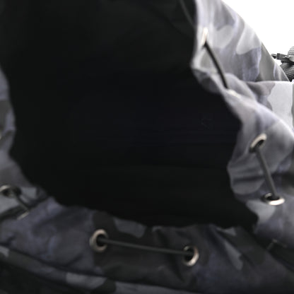 Prada Tessuto Nylon Camouflage Print Double Buckle Backpack Fumo 4 of 9