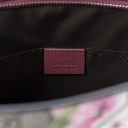 Gucci GG Supreme Monogram Blooms Large Cosmetic Case Beige Multicolor Dry Rose 6 of 8