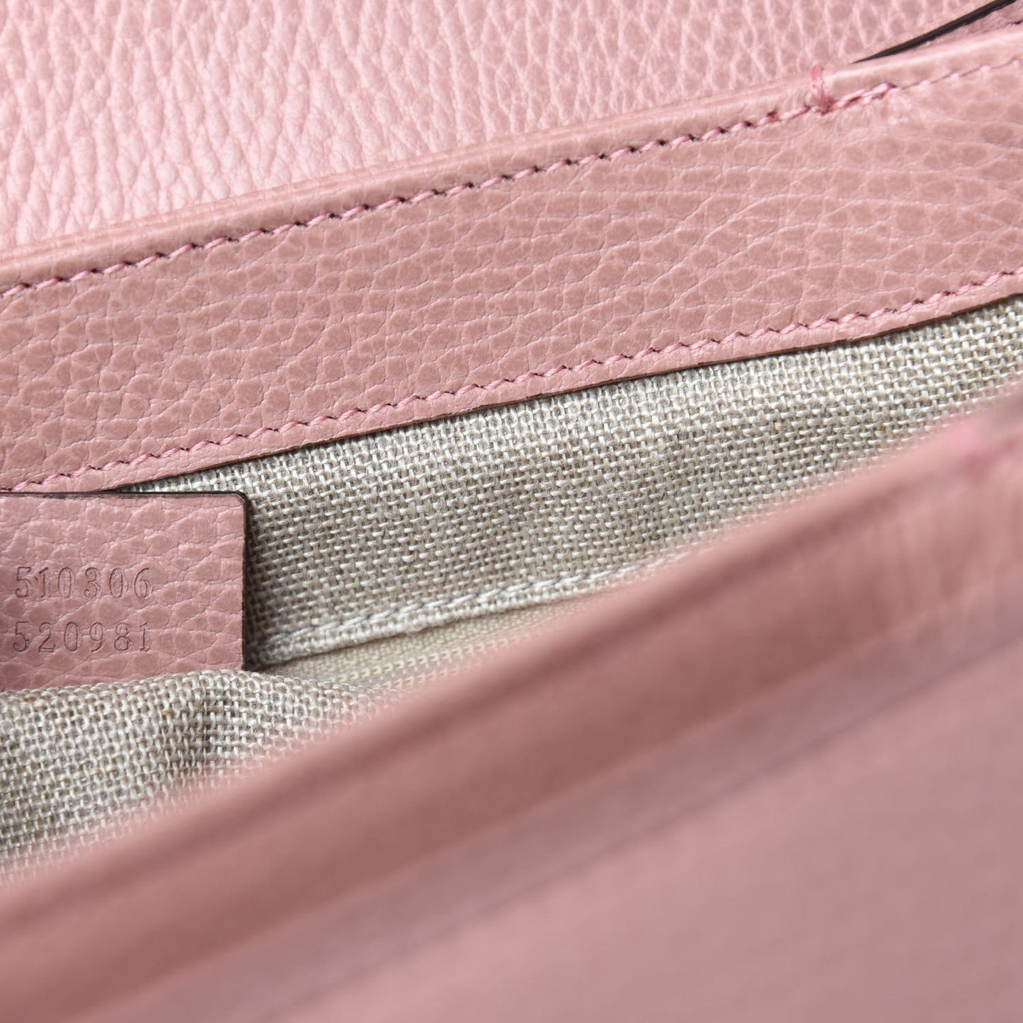 Dollar Calfskin Medium Interlocking G Top Handle Shoulder Bag Soft Pink