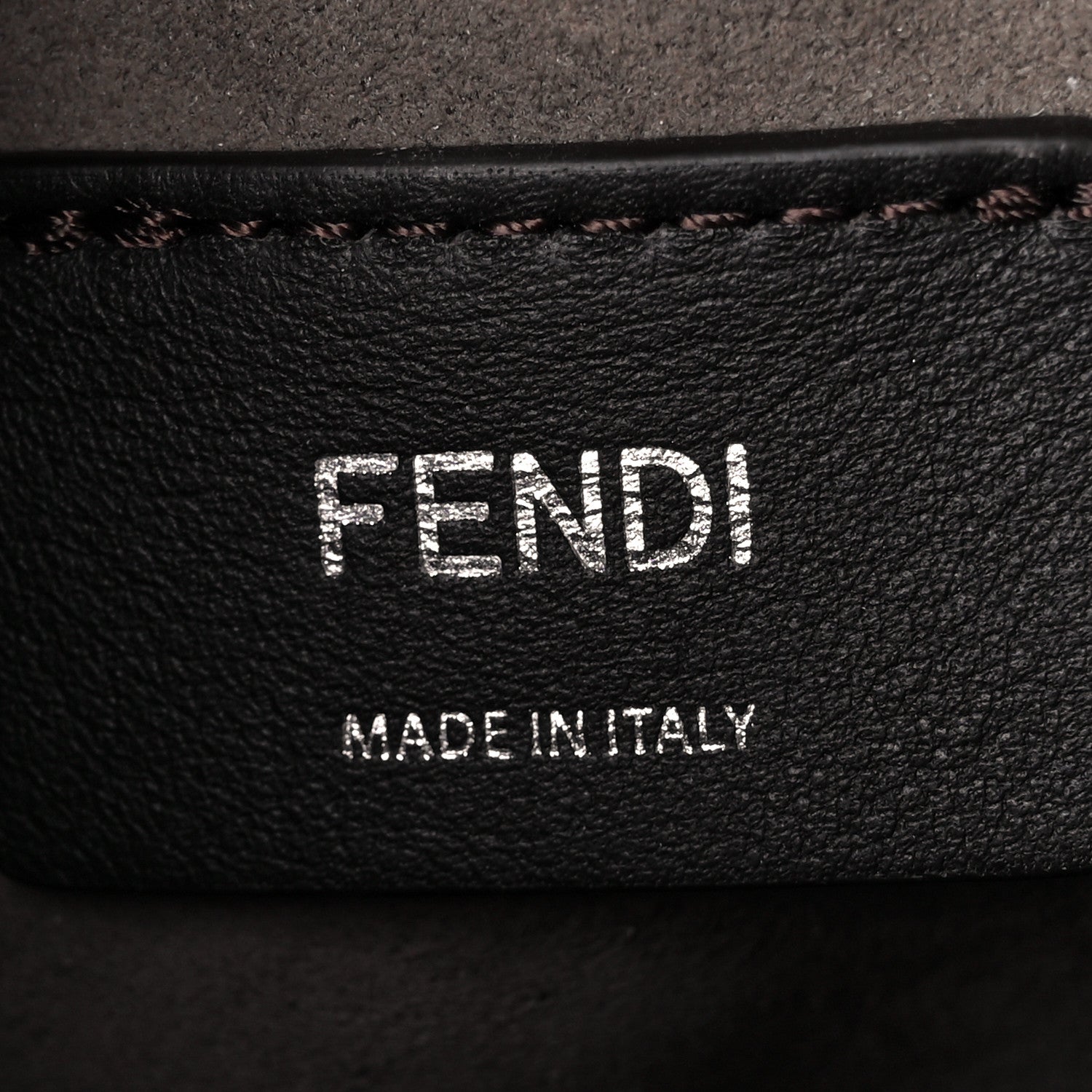Fendi Metallic Vitello Liberty F is Fendi FF 1974 Embossed Mini Mon Tresor Bucket Bag Argento 6 of 12