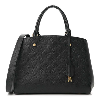 Louis Vuitton Empreinte Montaigne MM Black 1 of 9
