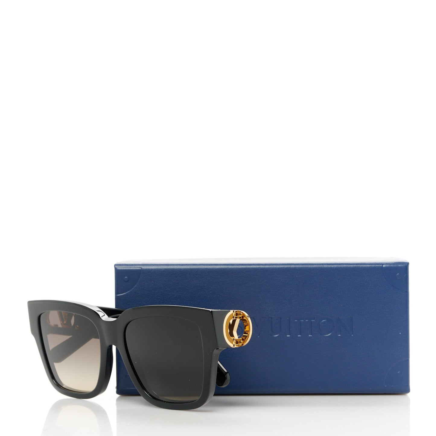Acetate LV Link PM Square Sunglasses Z1566W Black