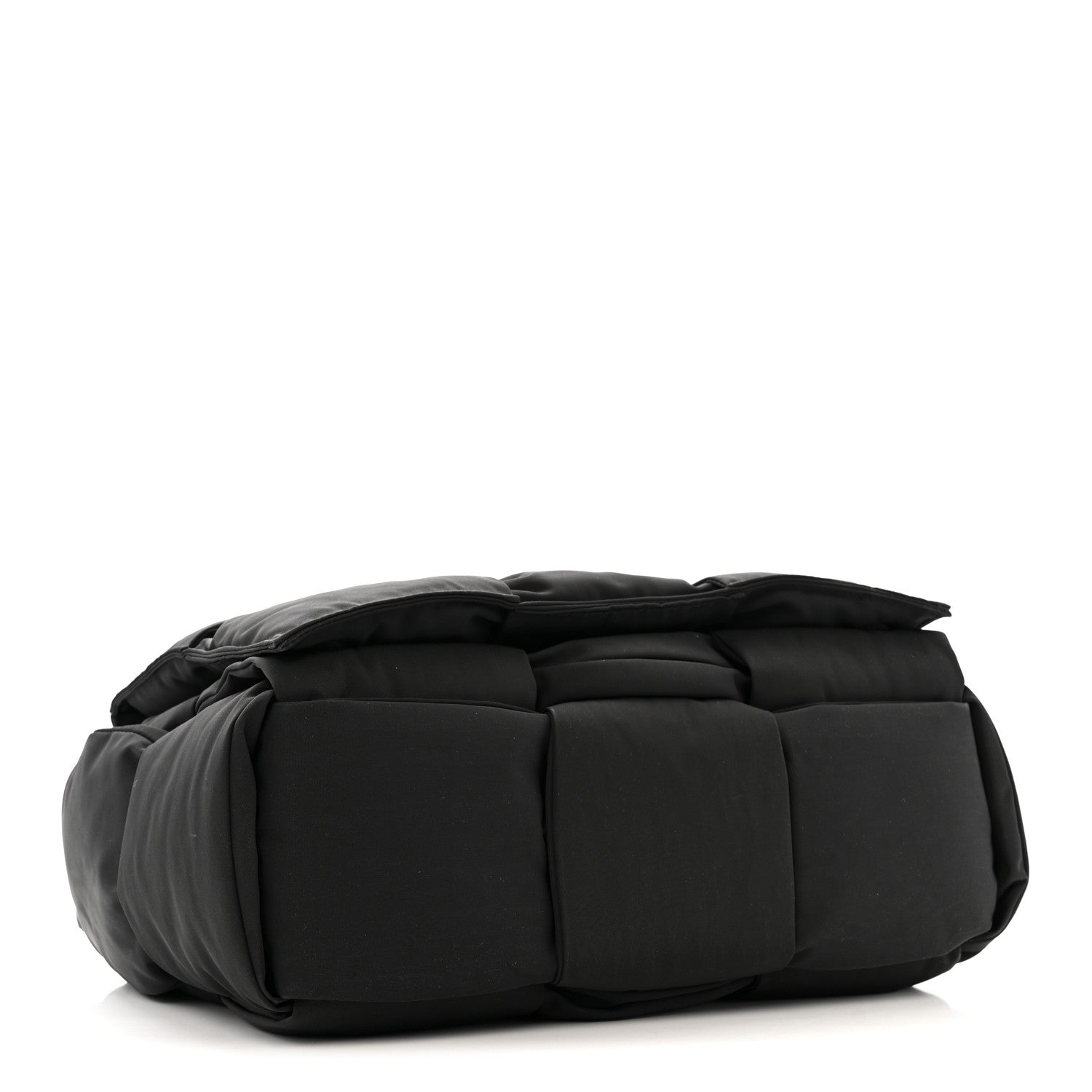 Bottega Veneta Nylon Intrecciato Padded Tech Maxi Cassette Bag Black 4 of 14